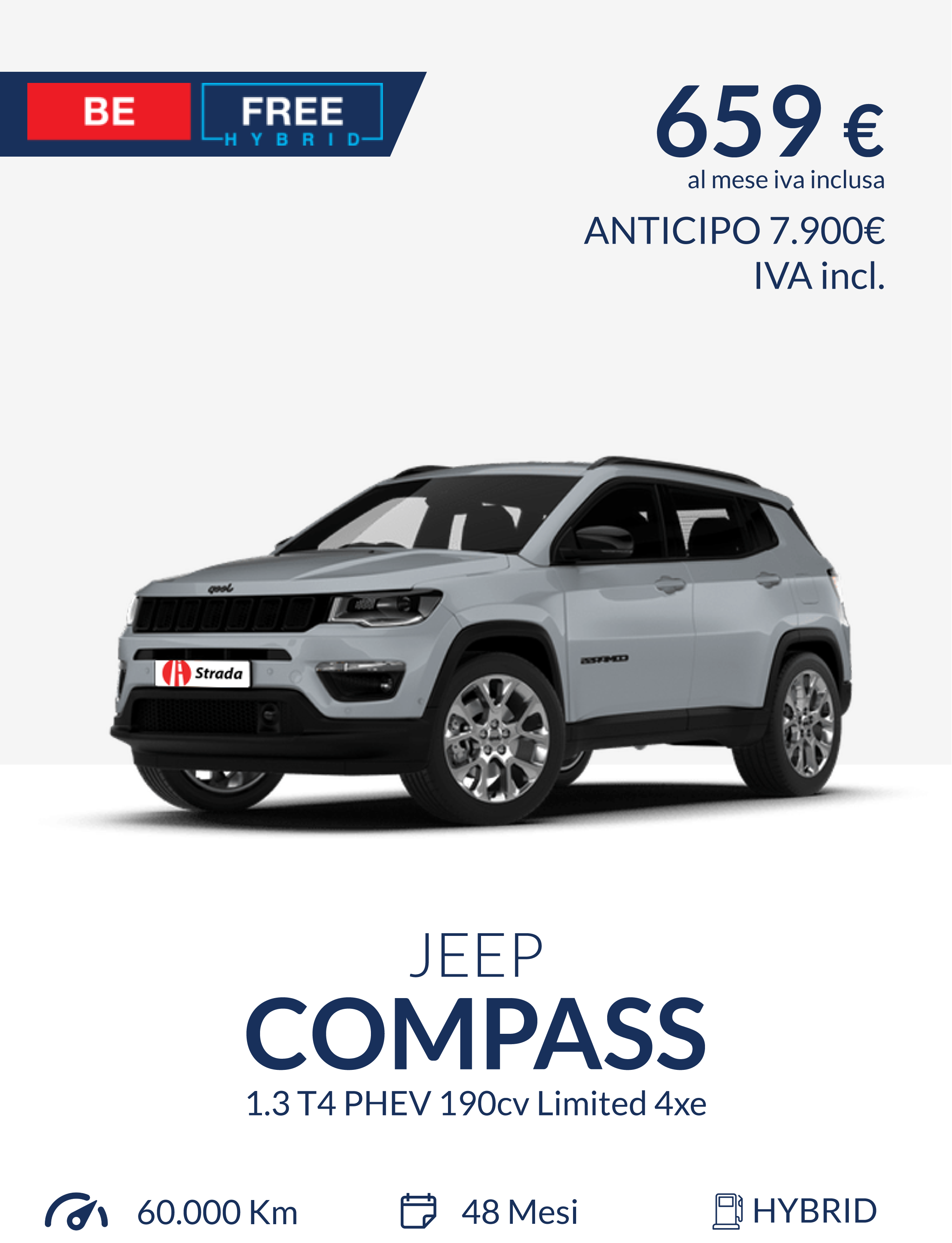 Jeep Compass a noleggio lungo termine Leasys Padova