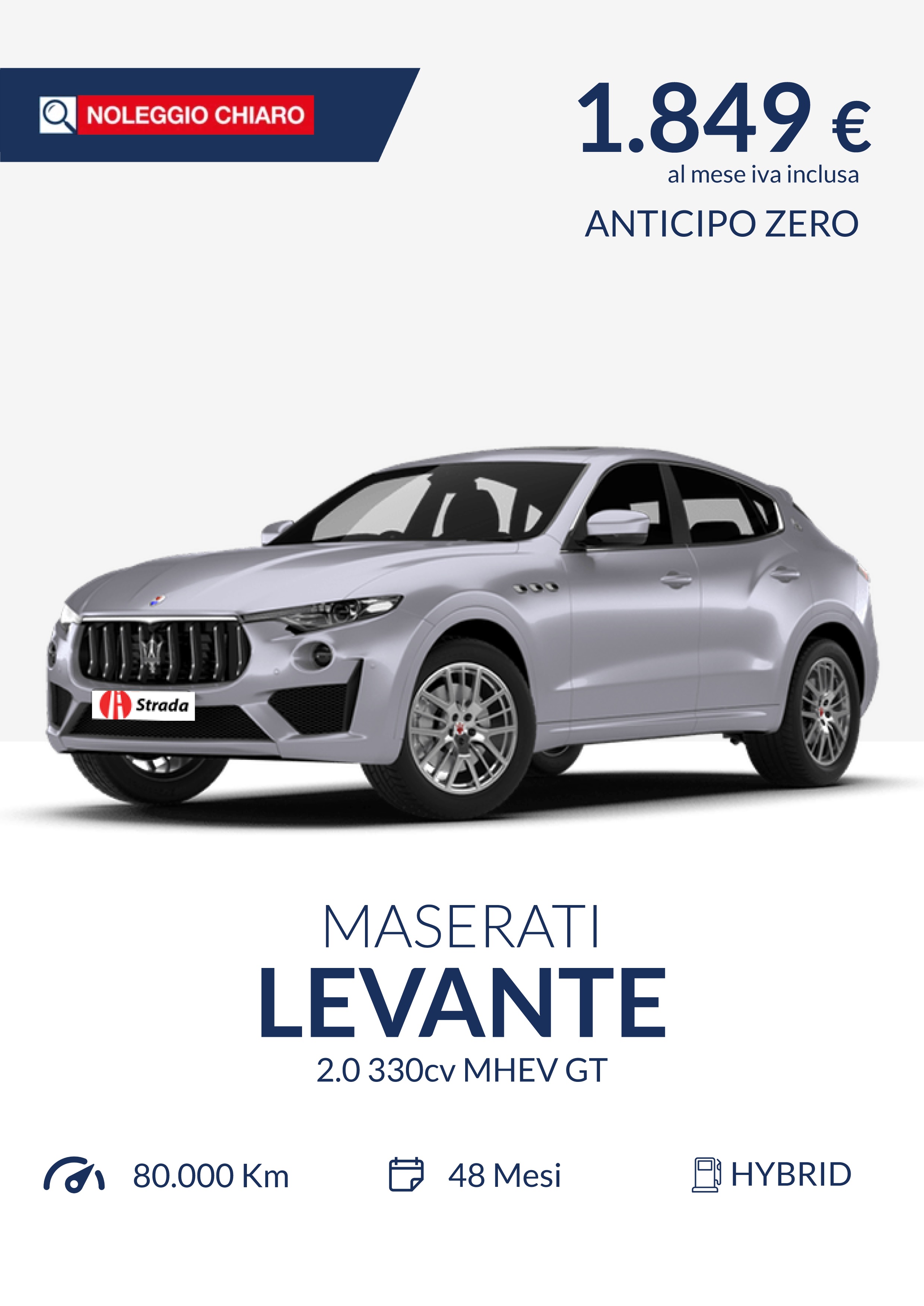 Maserati Levante GT a noleggio lungo termine Leasys Padova